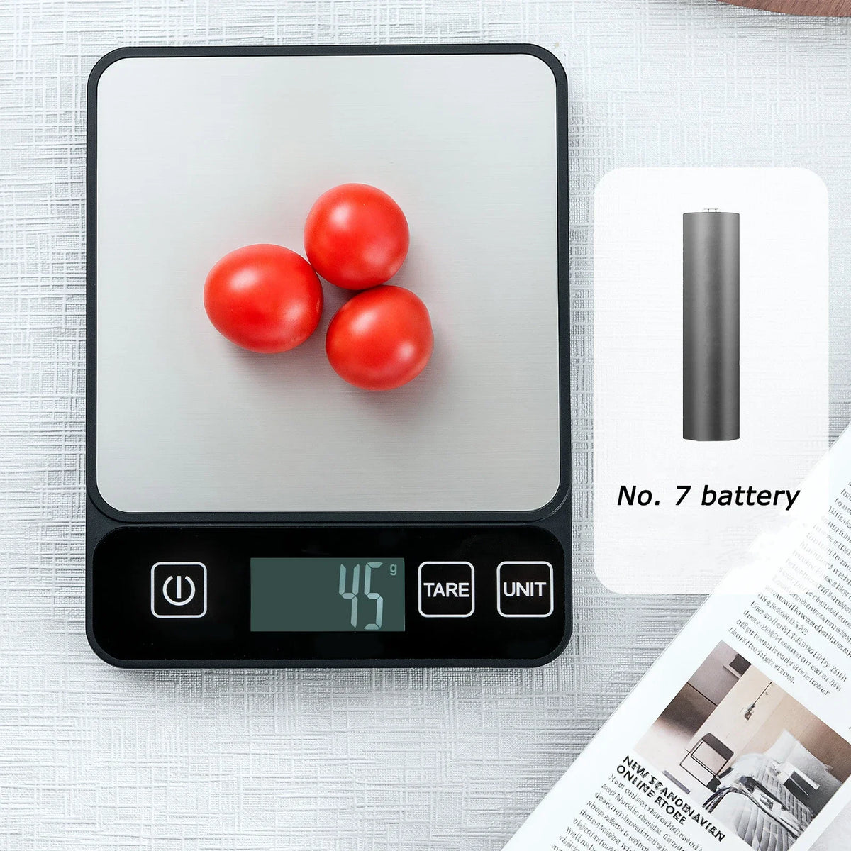 10kg LCD Digital Kitchen Scale – Accurate Baking Food Scale Digital Kitchen Scale PLUSH 10kg-1g