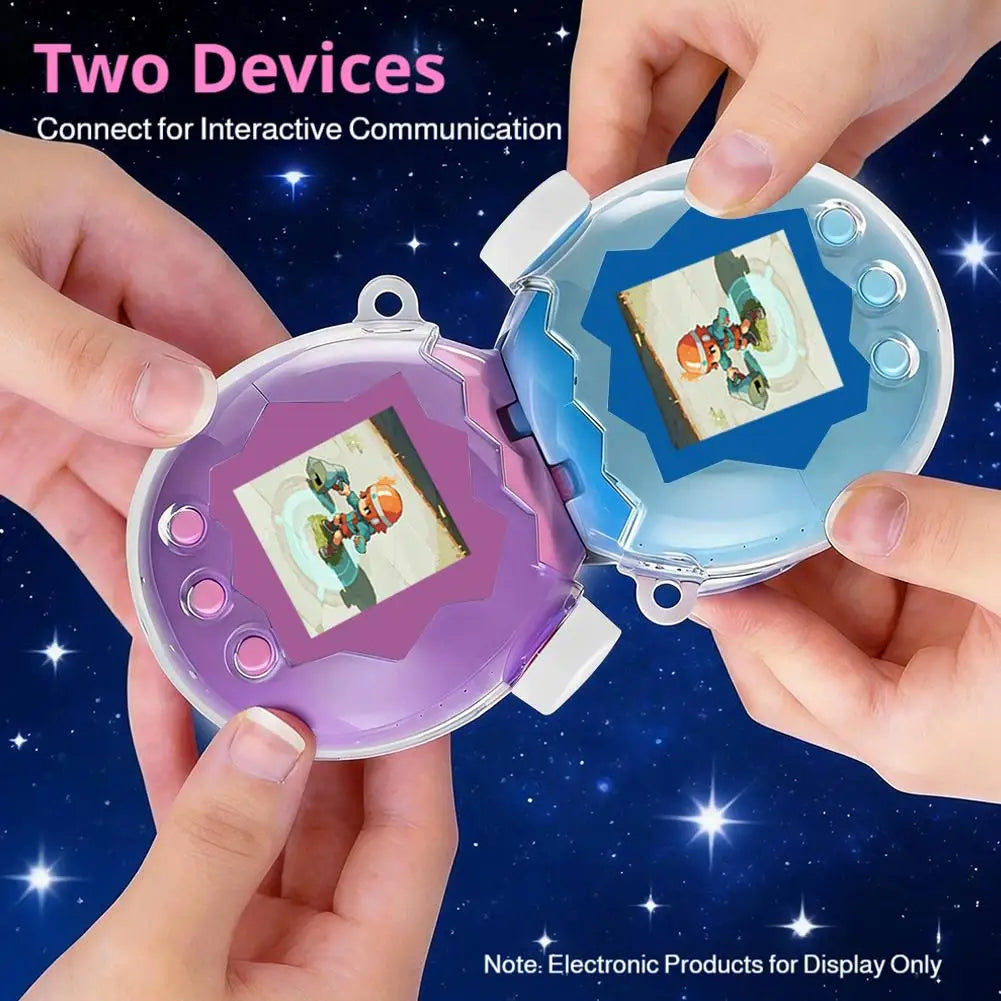 Tamagotchi Paradise Clear Protective Case with Button Caps Virtual Pet Accessory PLUSH