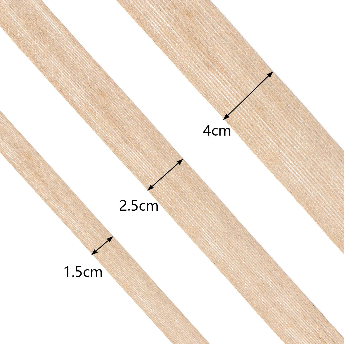 Natural Jute Burlap Hessian Ribbon 1–10m | Wedding & Gifts Burlap Craft Ribbon PLUSH