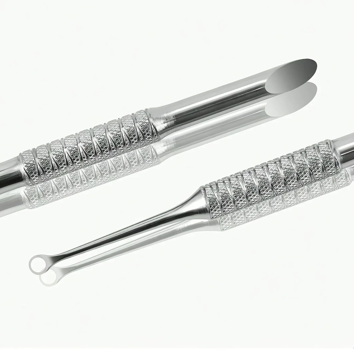 Ouriner Double-Head Stainless Steel Cuticle Pusher Tool Cuticle Pusher Tool PLUSH