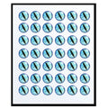 50pcs 5D Holographic Fishing Lure Eyes 3–12mm Self-Adhesive Fishing Lure Eyes PLUSH Blue-3mm