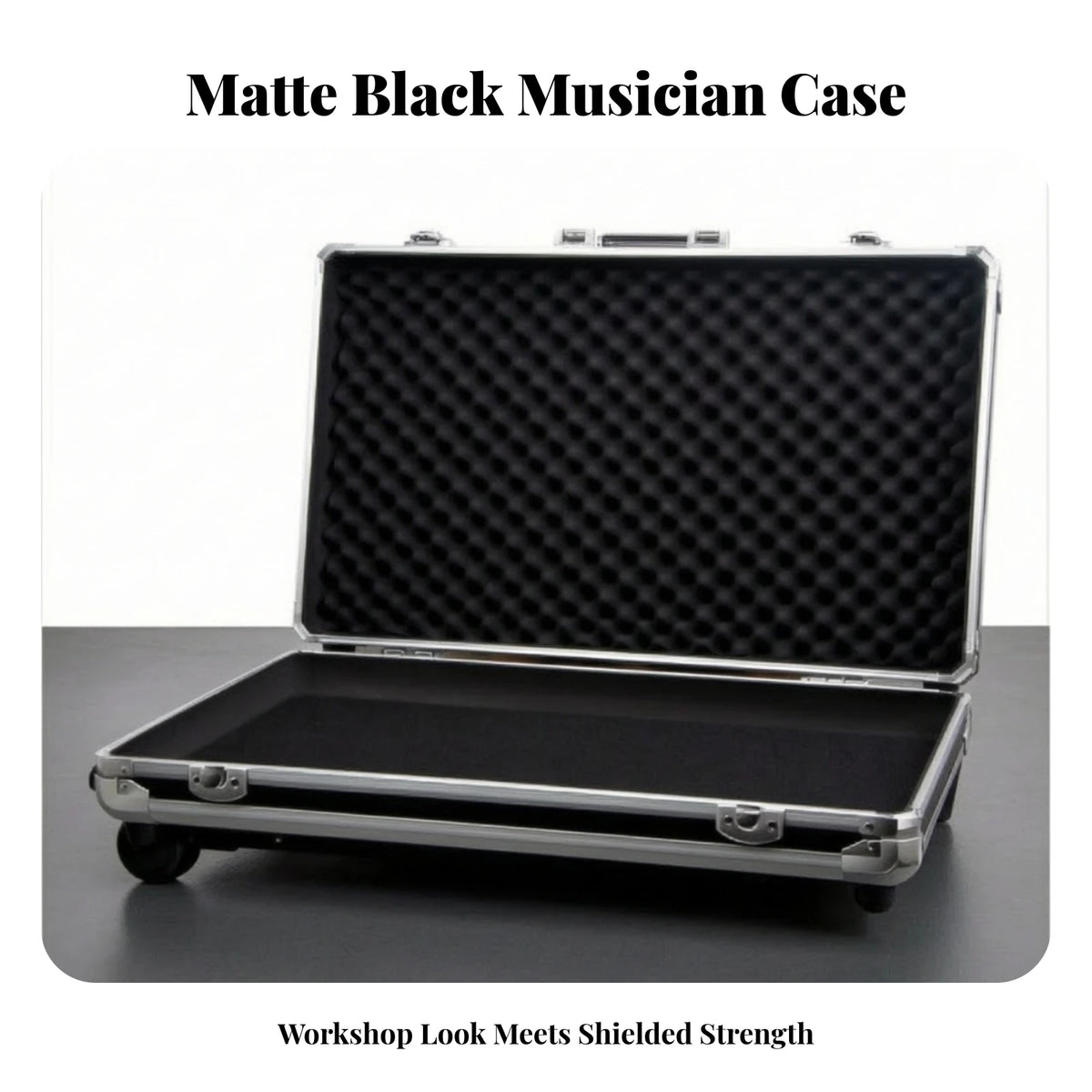 Rolling Pedal Board Case with Wheels – Padded Effects Case Pedal Board Case PLUSH