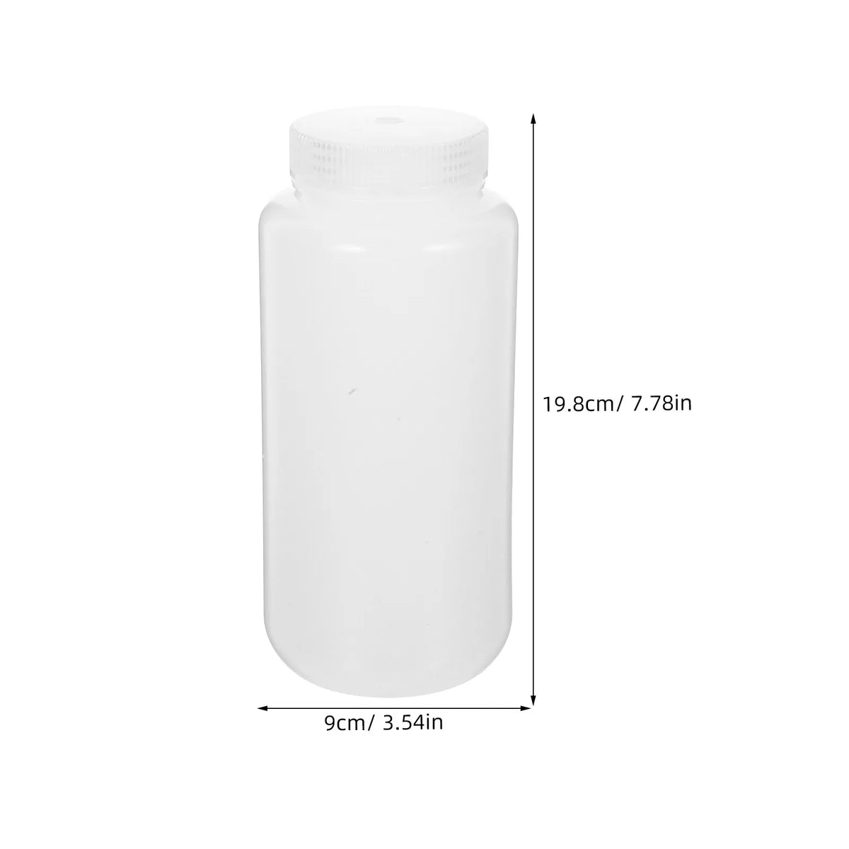 3-Pack 1000mL Wide Mouth HDPE Lab Reagent Bottles | 1L Lab Reagent Bottles PLUSH