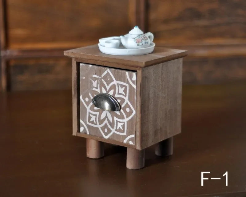 Miniature Wooden Coffee Table Prop – Children's Photography Photography Prop PLUSH F1
