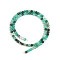 Green Striped Agate Round Spacer Beads – DIY Jewelry Making Natural Stone Beads PLUSH 4mm