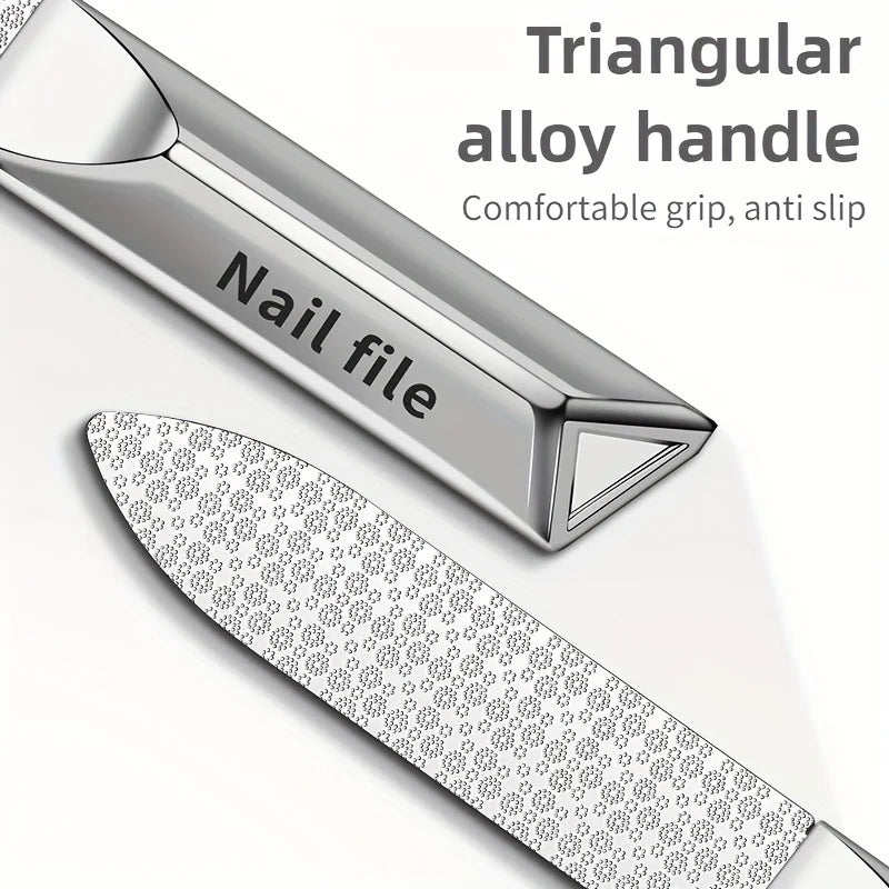 2pcs Double-Sided Stainless Steel Nail File Set | Manicure & Pedicure Nail File Set PLUSH