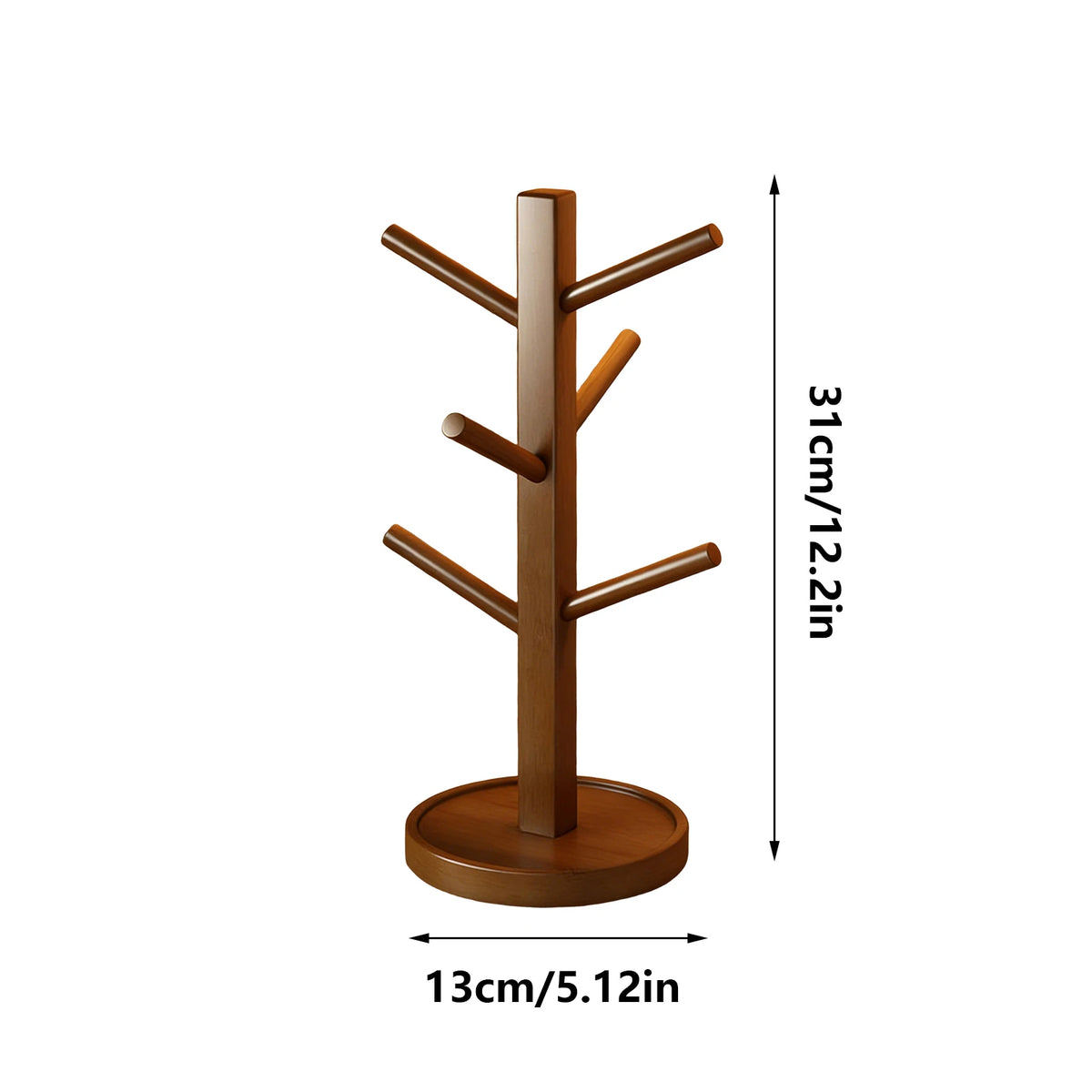 Wooden Tree Shape Pretzel & Sausage Display Holder Stand Food Display Stand PLUSH C