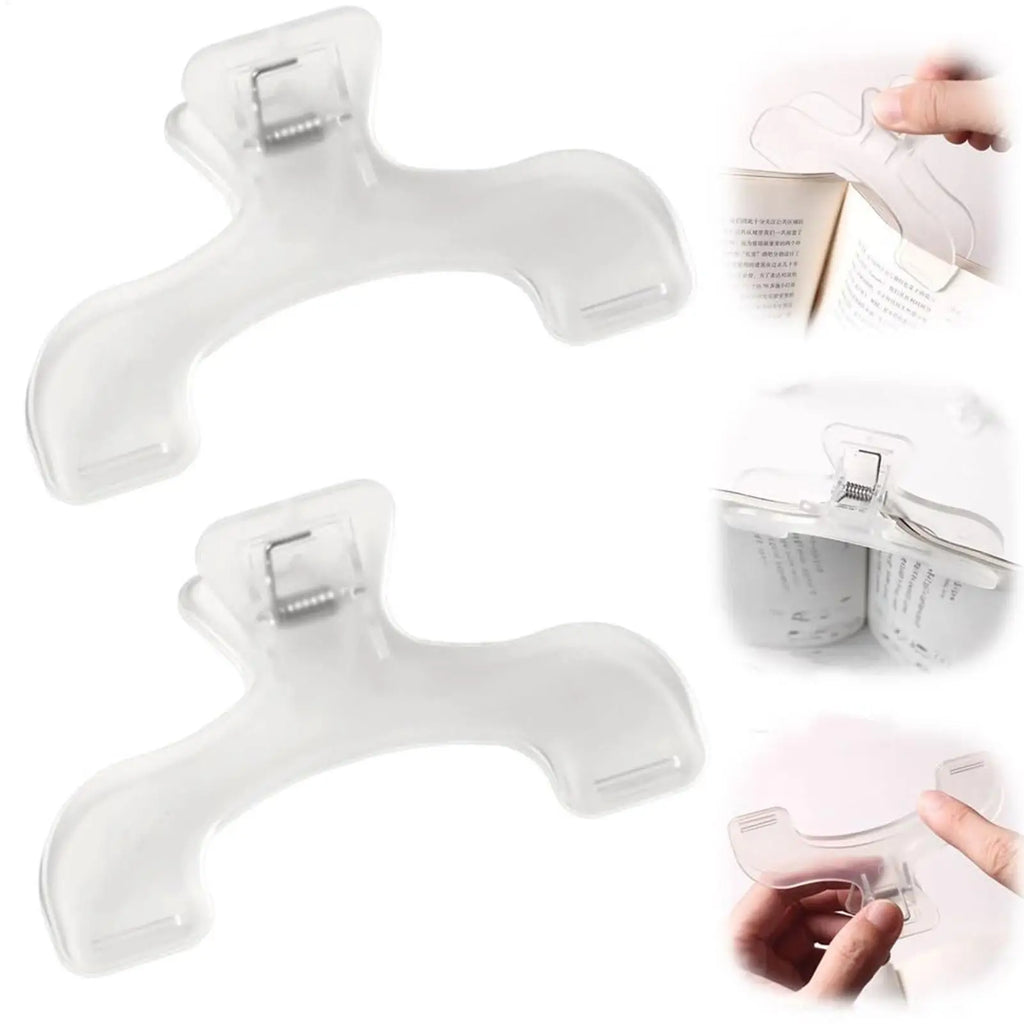 Plastic Book Clips – Page Holder, Bookmark & Note Organizer Book Clip Organizer PLUSH