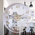 35cm Silent Glow Sound-Activated Analog Wall Clock Wall Clock PLUSH Sun