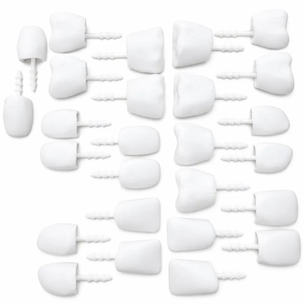 3D Printed Pumpkin Teeth Set | Jack O Lantern Carving Kit Halloween Pumpkin Decor PLUSH Option 1 Square teeth white