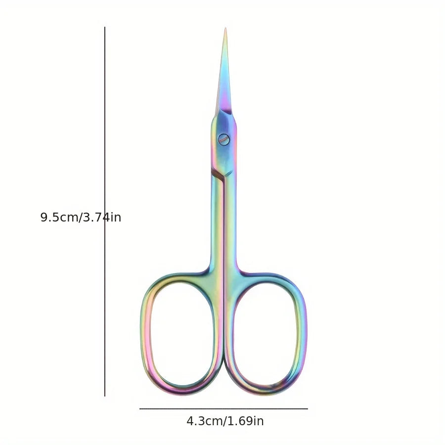 Rainbow Titanium Cuticle Scissors – Precision Stainless Steel Cuticle Scissors PLUSH