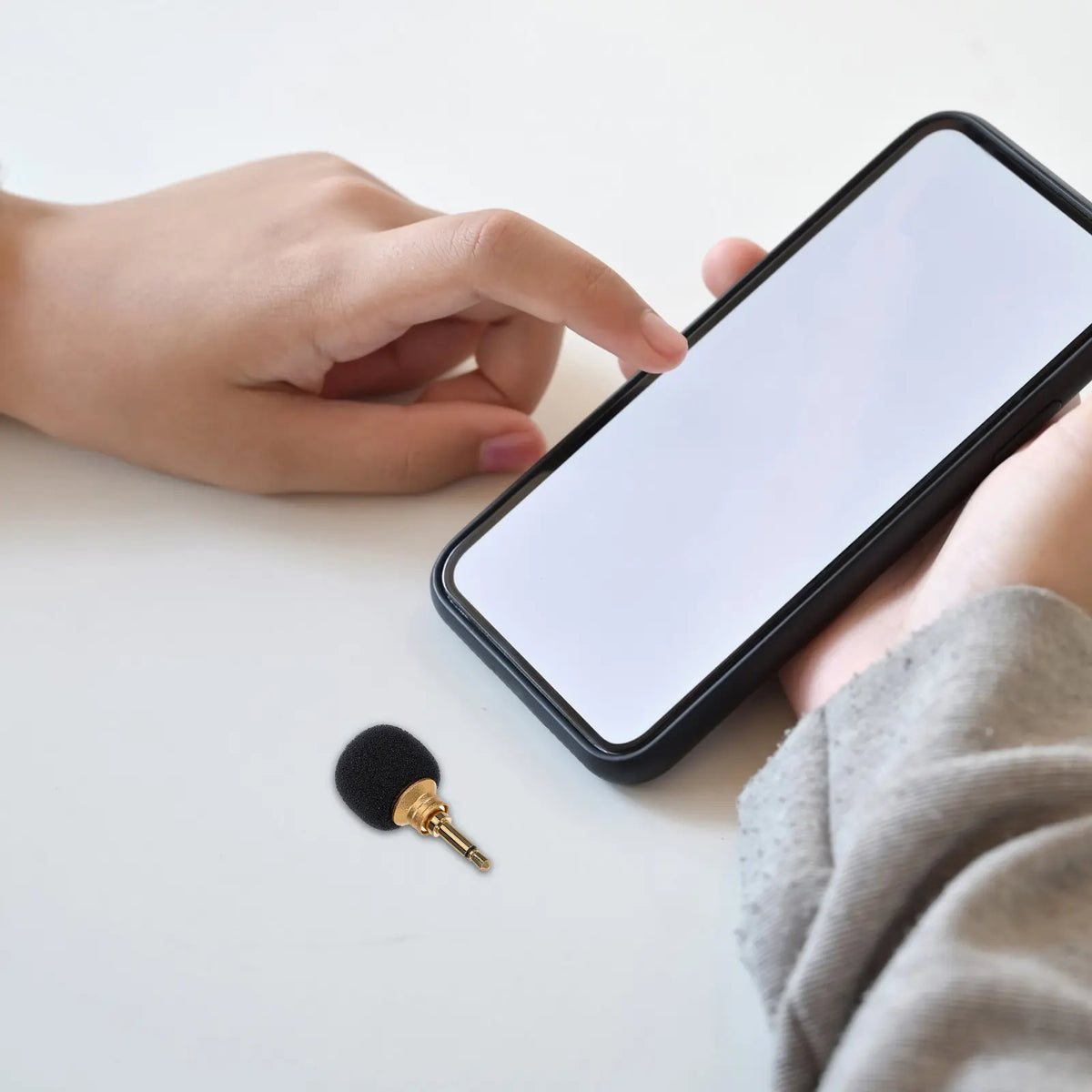 Mini Plug-In Condenser Mic for Smartphone, Tablet & Laptop Plug-In Microphone PLUSH Default Title