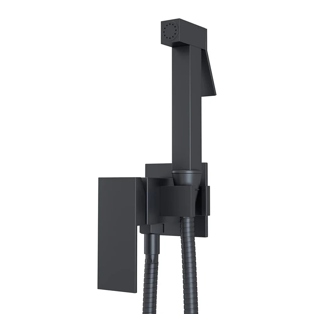 Wall Mounted Bathroom Spray Gun Set – Gold & Black Bathroom Spray Gun PLUSH Black