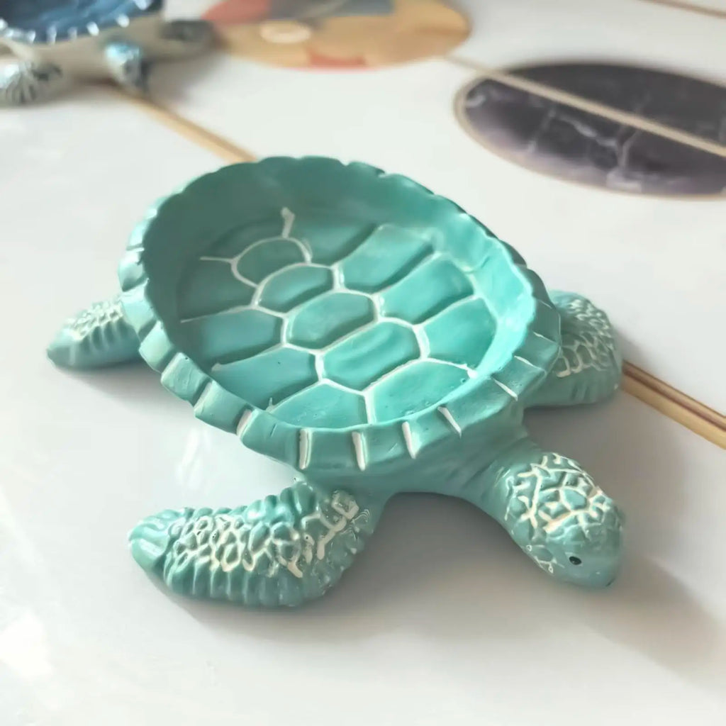 Turtle Shaped Self-Draining Soap Dish for Bathroom & Kitchen Soap Dish PLUSH