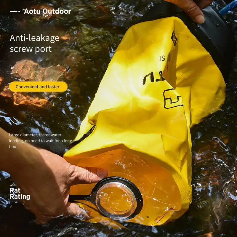 12L Portable Outdoor Shower Bag – Camping & Travel Bath Bag Outdoor Shower Bag PLUSH