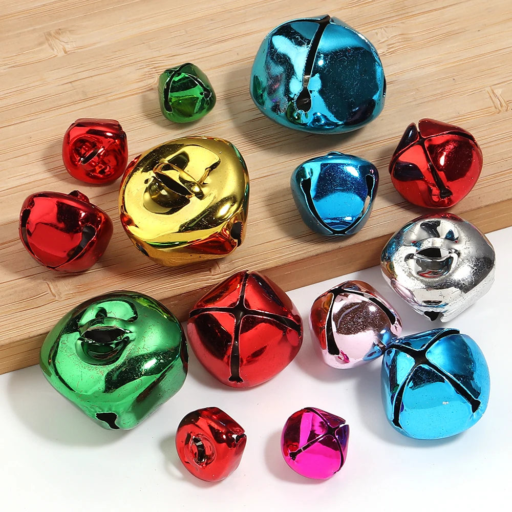20-30pcs Mixed Color Metal Jingle Bells – Christmas & DIY Jewelry DIY Craft Bells PLUSH