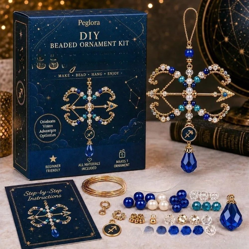 DIY Beaded Constellation Pendant Kit – Zodiac Bag Charm Craft DIY Jewelry Kit PLUSH