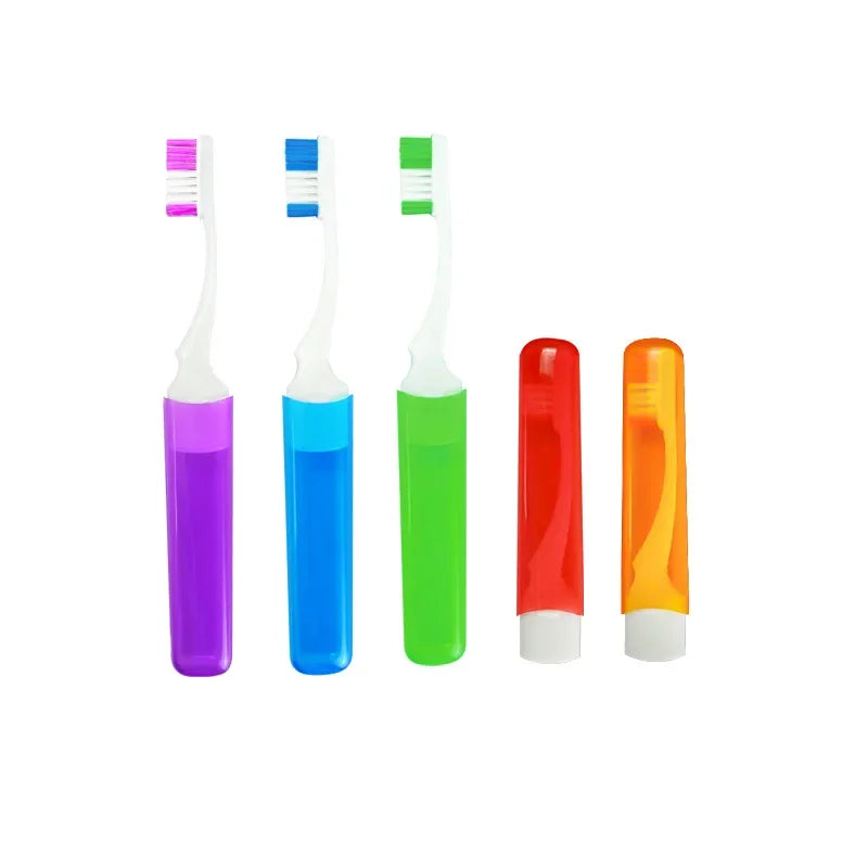 Mini Folding Travel Toothbrush – Portable Manual, 5 Colors Travel Toothbrush PLUSH