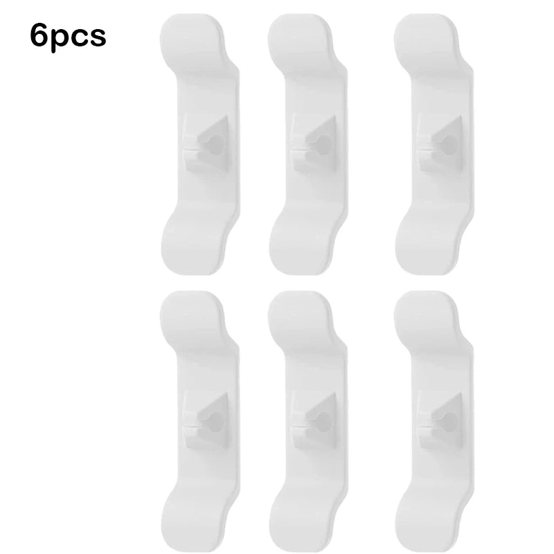Kitchen Appliance Cord Wrapper & Cable Organizer Clips Cable Cord Organizer PLUSH White 6 Pcs China Mainland
