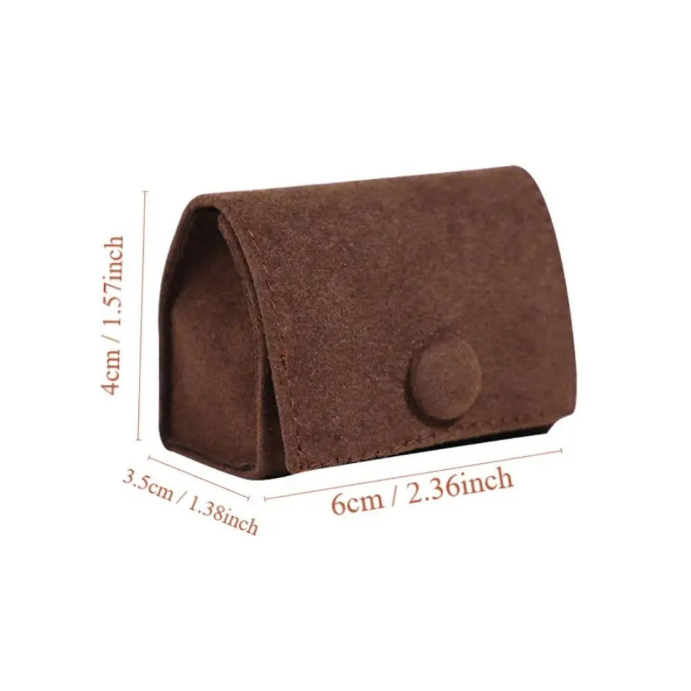Velvet Ring Jewelry Box – Mini Portable Storage Case Jewelry Storage Box PLUSH