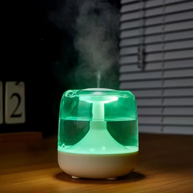 PLUSH Quiet Cool Mist Home Humidifier – Bedroom & Living Room Cool Mist Humidifier PLUSH WHITE USB Type-C