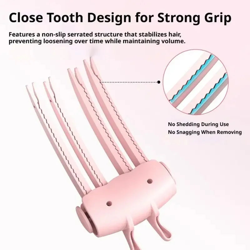 Electric Heated Root Volumizing Clip – Rechargeable Hair Styler Heated Hair Styling Clip PLUSH