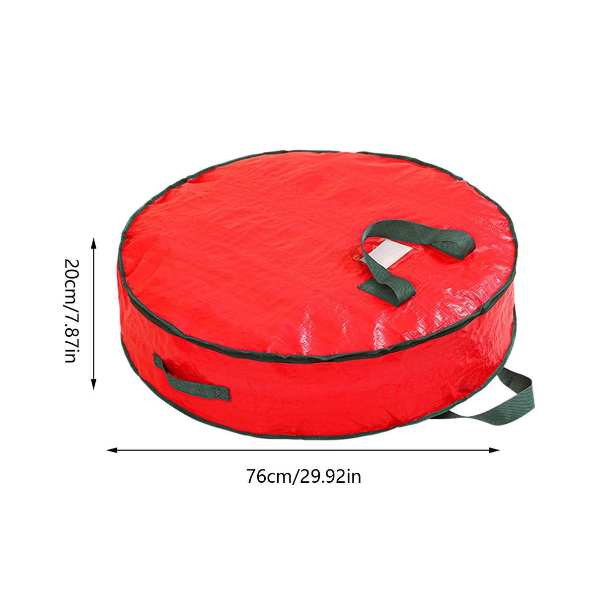 Christmas Wreath Storage Bag with Clear Window – Thickened Wreath Storage Bag PLUSH 30inch 1PC