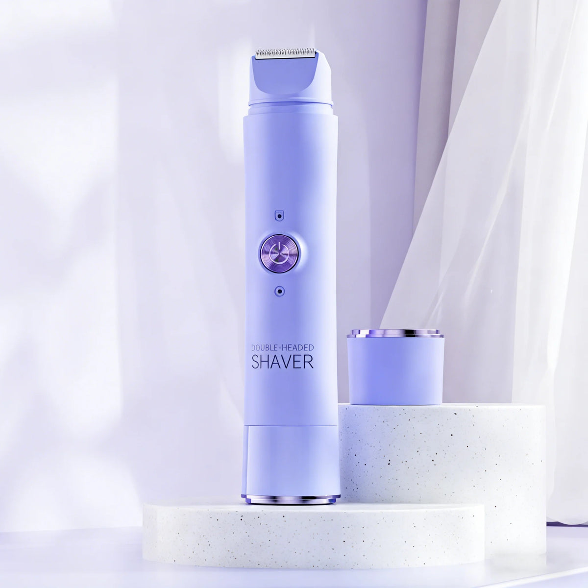 Women's 2-in-1 Electric Shaver & Trimmer – USB Rechargeable Women's Electric Shaver PLUSH Light Puple