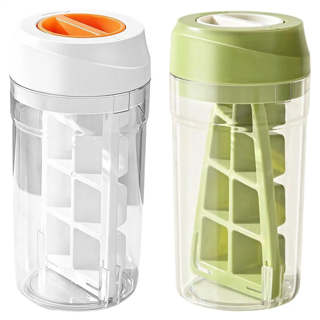 8-Grid Ice Cube Tray with Lid – Large Capacity Freezer Maker Ice Cube Tray PLUSH