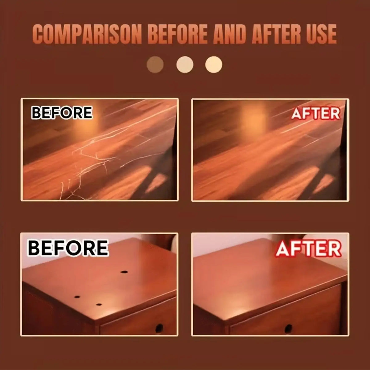 Wood Scratch Repair Paste – Furniture & Floor Filler 35g Wood Repair Paste PLUSH