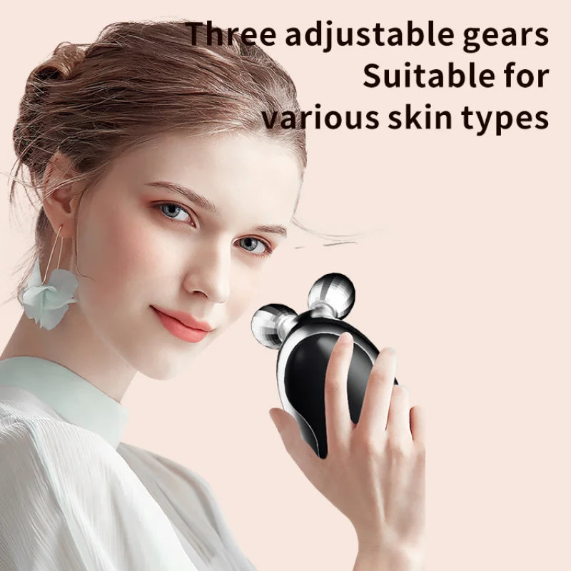 Portable Microcurrent Facial Massager – Vibrating Face Lift Device Facial Massage Device PLUSH