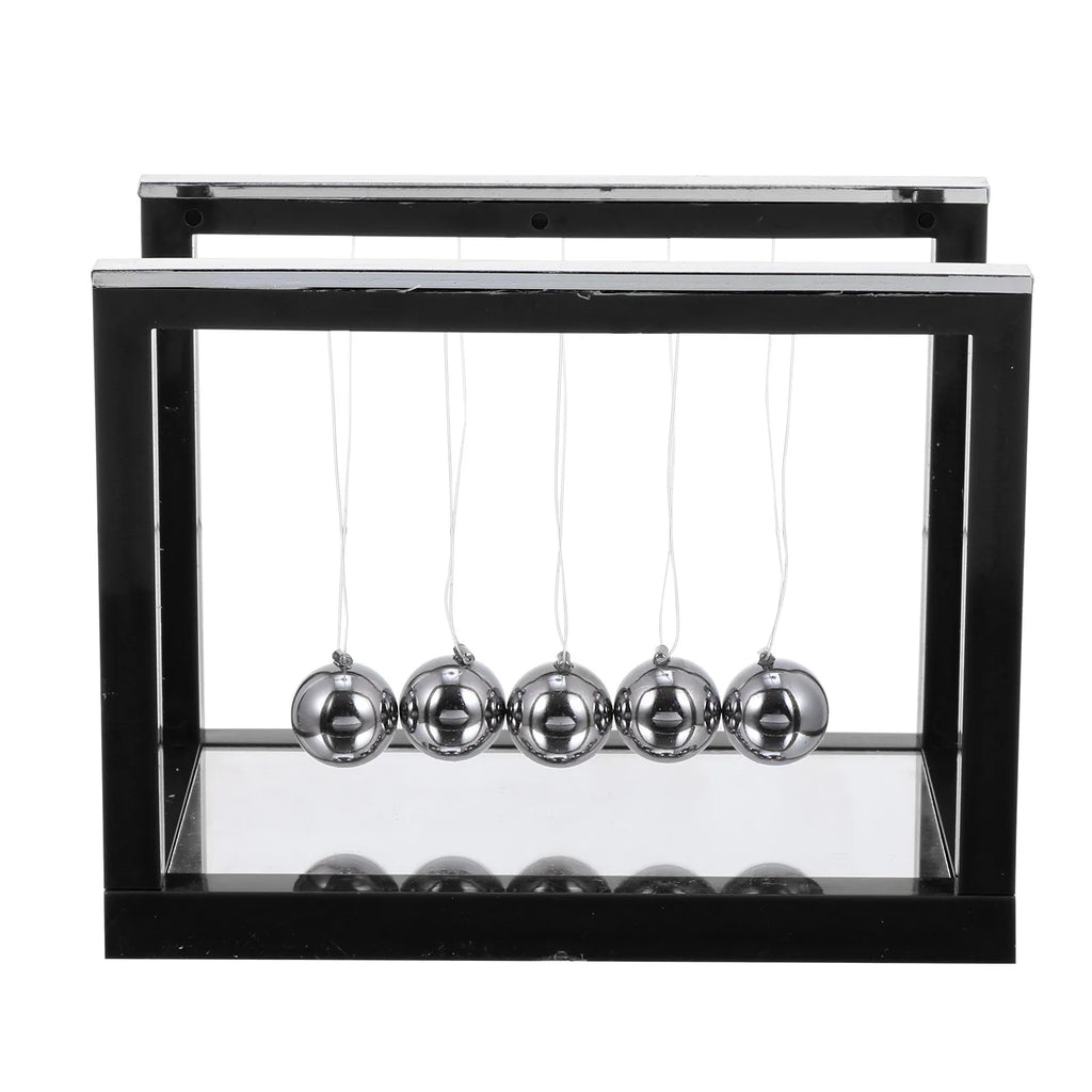 Newton's Cradle Mirror Pendulum Balls – Physics Desk Decor Physics Desk Toy PLUSH Default Title