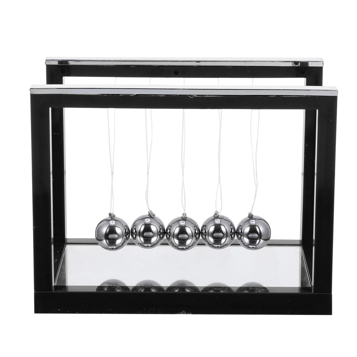 Newton's Cradle Mirror Pendulum Balls – Physics Desk Decor Physics Desk Toy PLUSH Default Title