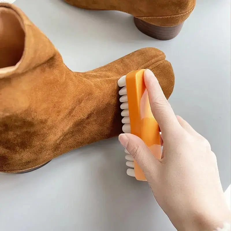 White Rubber Crepe Suede Brush – Shoes, Boots & Bags Cleaner Suede Shoe Brush PLUSH