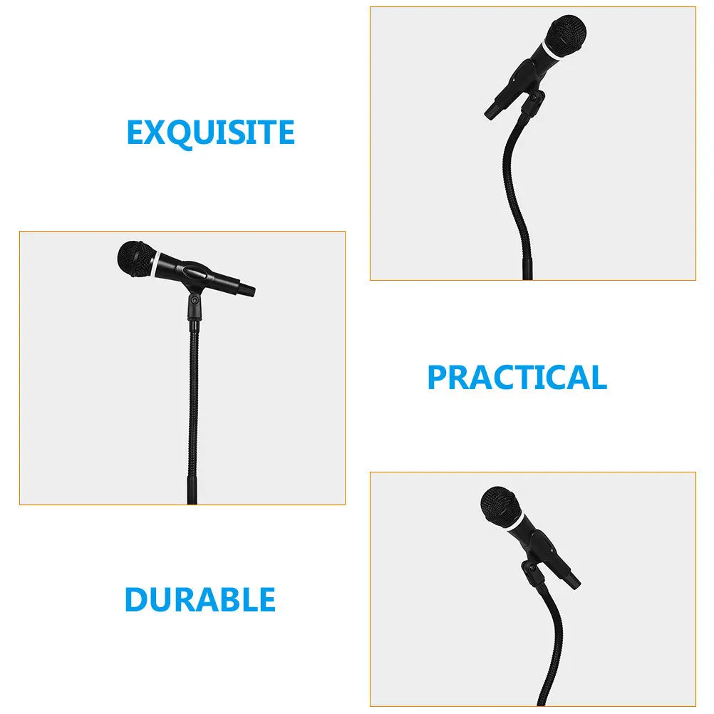 Foxnovo Adjustable Desktop Microphone Stand – Heavy-Duty Metal Desktop Microphone Stand PLUSH