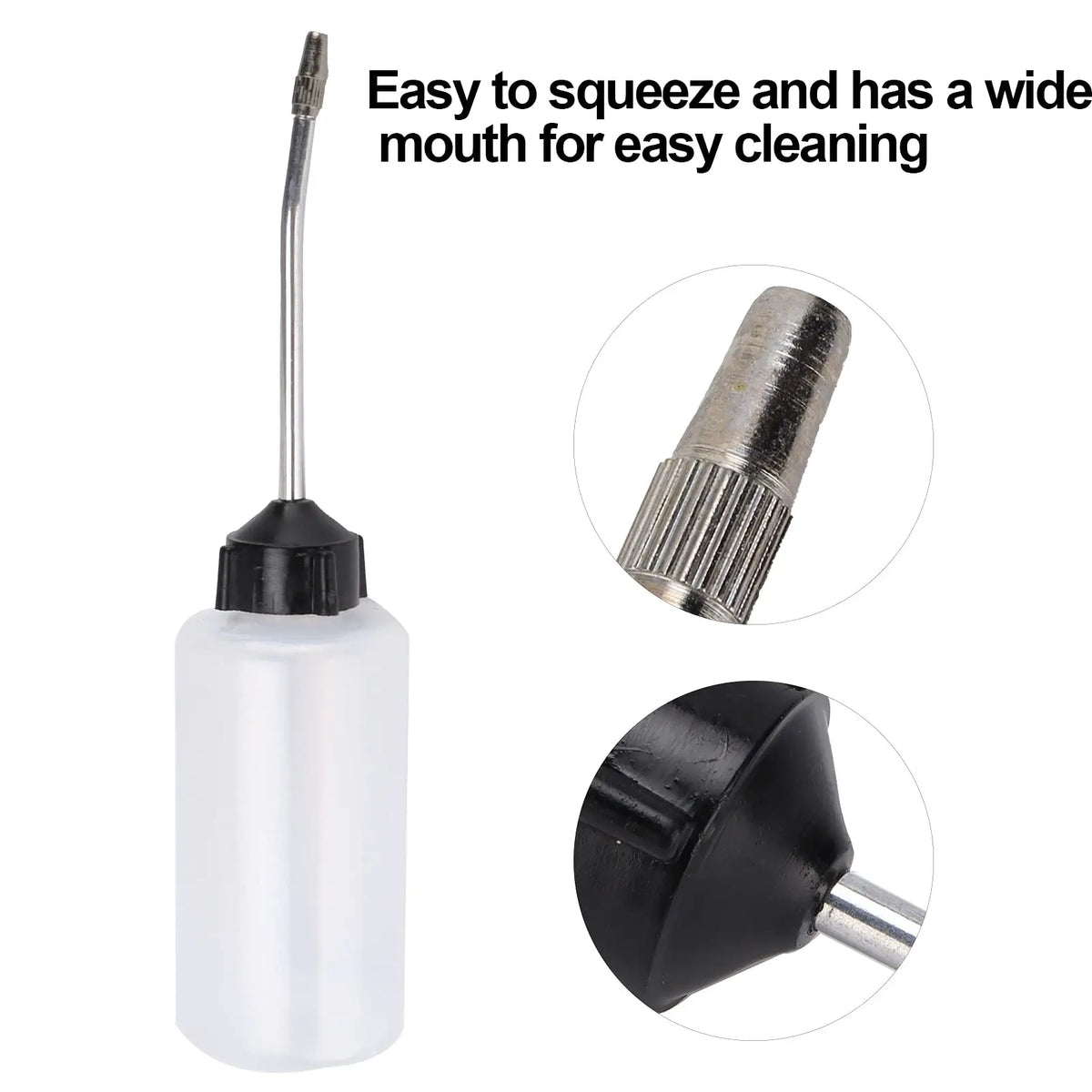 120ml Long Spout Oiler Bottle with Iron Tip – Precision Applicator Oil Applicator Bottle PLUSH
