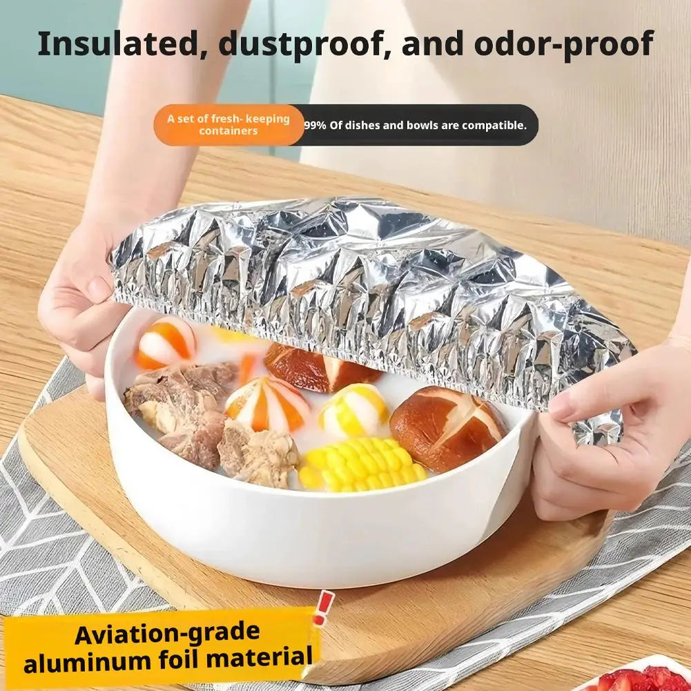 Reusable Aluminum Foil Food Covers | Heat Retention & Dustproof Food Cover Mat PLUSH