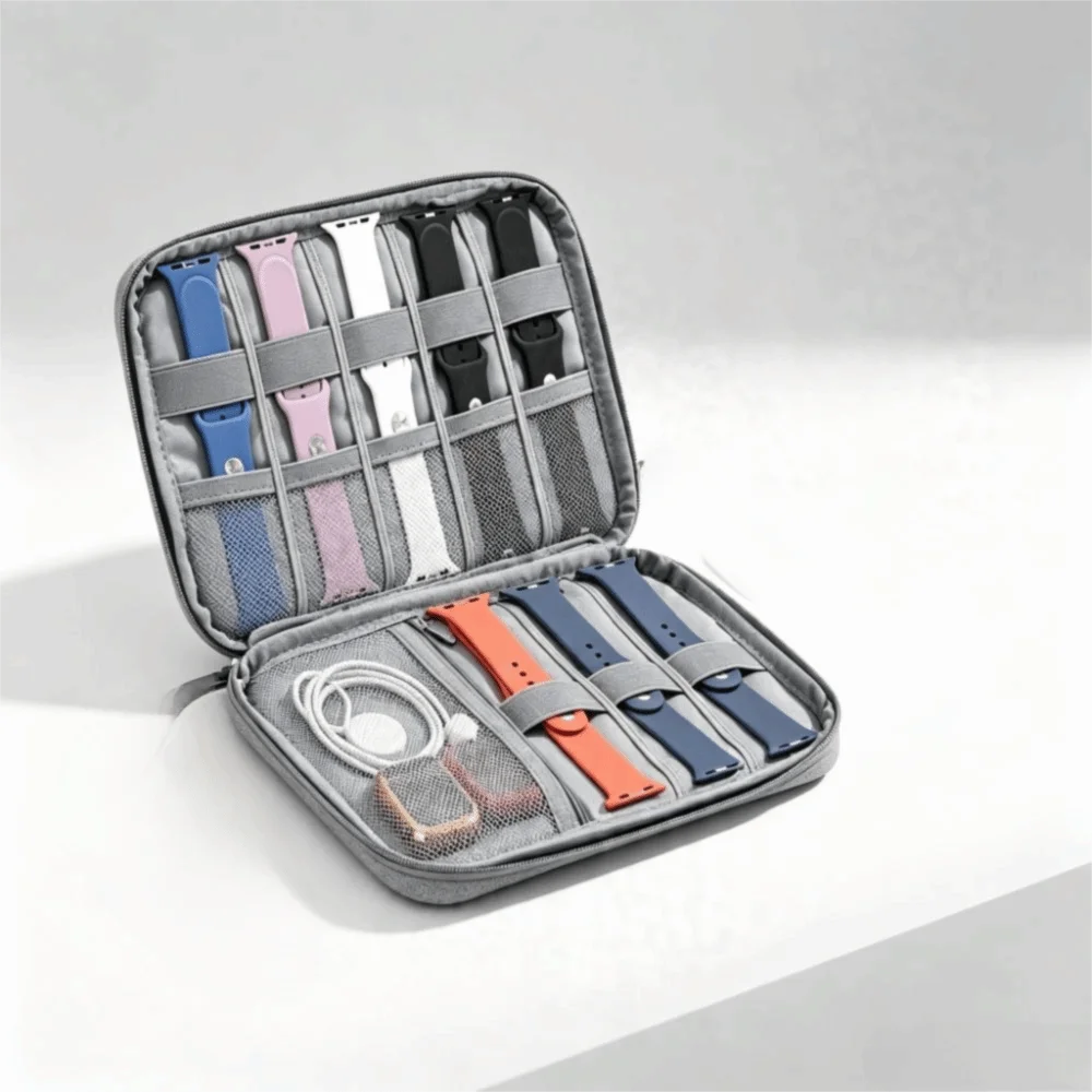 Large Capacity Watchband Storage Box & Cable Organizer Watch Band Organizer PLUSH