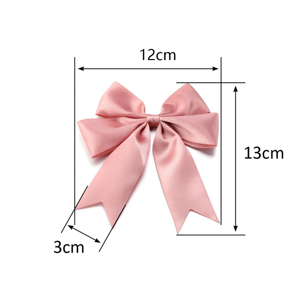 4pcs Satin Swallowtail Bows – DIY Jewelry & Hair Accessories Craft Bow Embellishments PLUSH