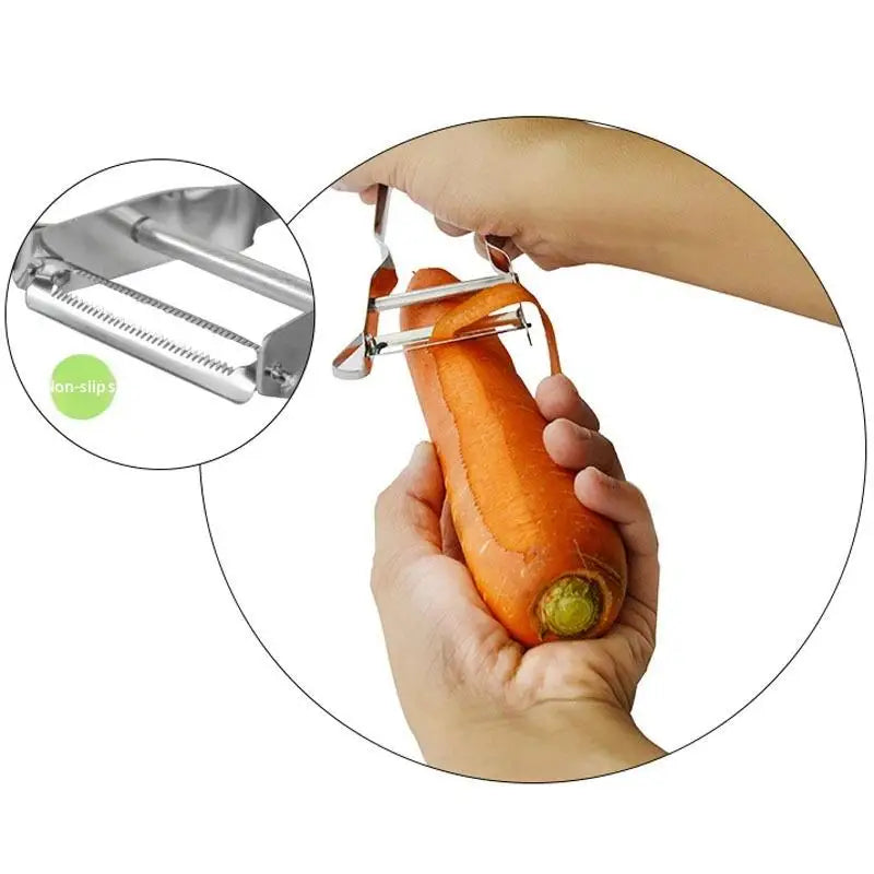 Stainless Steel Vegetable & Fruit Peeler Set – 1 or 5 Pcs Kitchen Peeler Set PLUSH