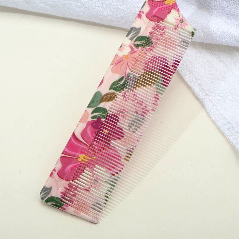 3-Piece Floral Hair Comb Set – Wide Tooth, Highlight & Tail Hair Comb Set PLUSH