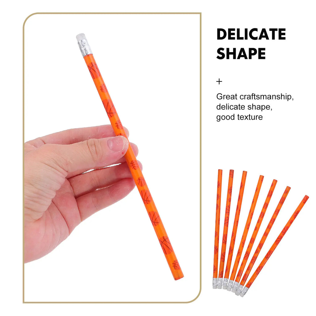 144pcs Basketball Sports Novelty Pencils Bulk with Erasers Novelty Pencil Set PLUSH