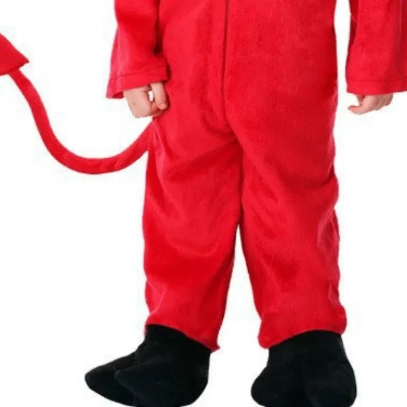 Kids Halloween Vampire Demon Costume – Hooded Red Bat Cape Kids Halloween Costume PLUSH