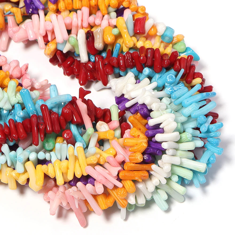 Natural Coral Irregular Spacer Beads – DIY Jewelry Making Natural Coral Beads PLUSH