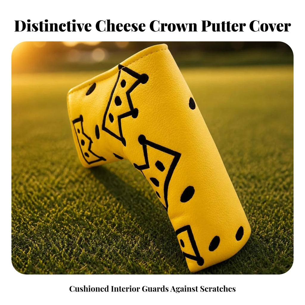 Premium PU Leather Golf Putter Headcover – Soft Lined Golf Club Headcover PLUSH