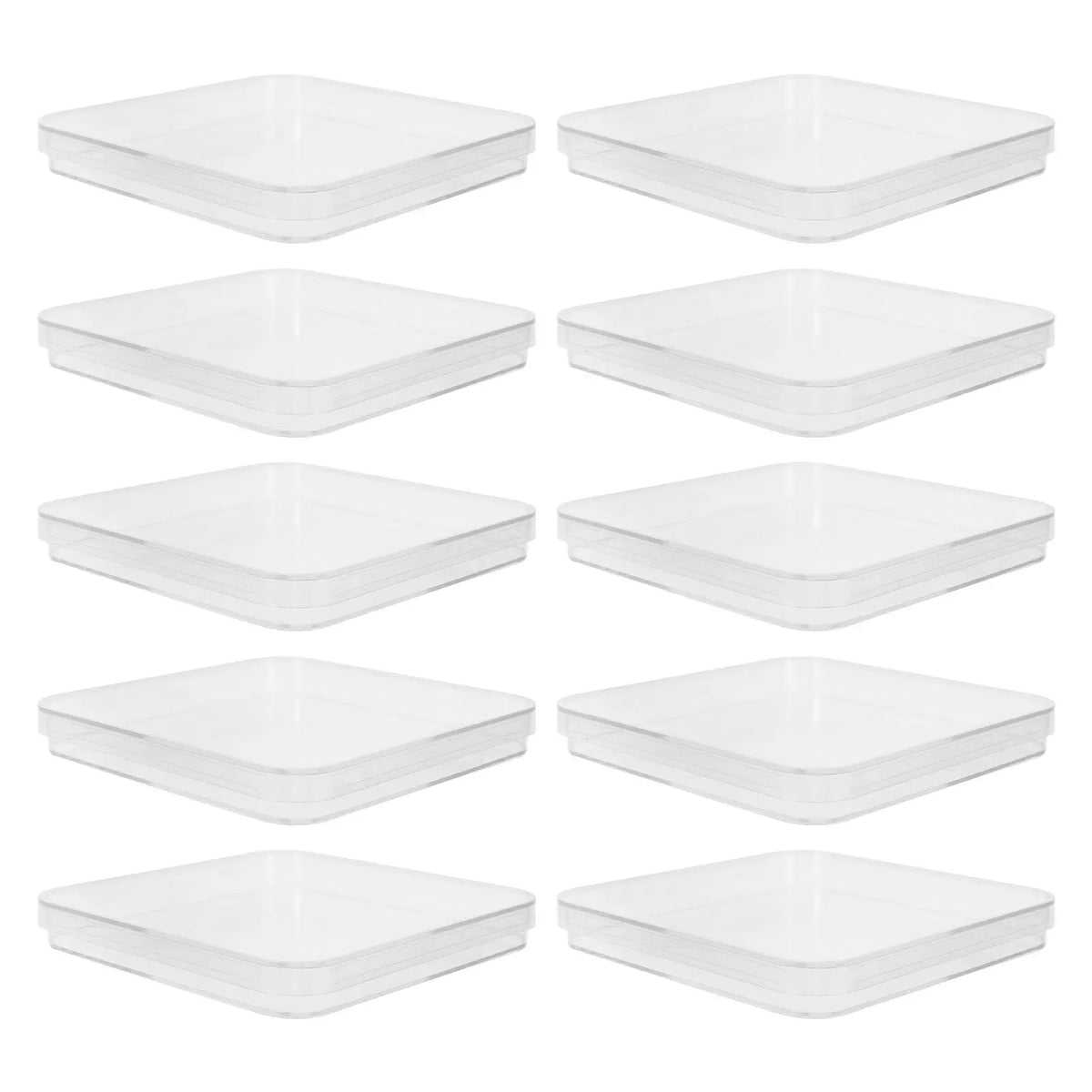 10pcs Square Plastic Petri Dishes with Lids – Lab Culture Plates Lab Culture Dishes PLUSH