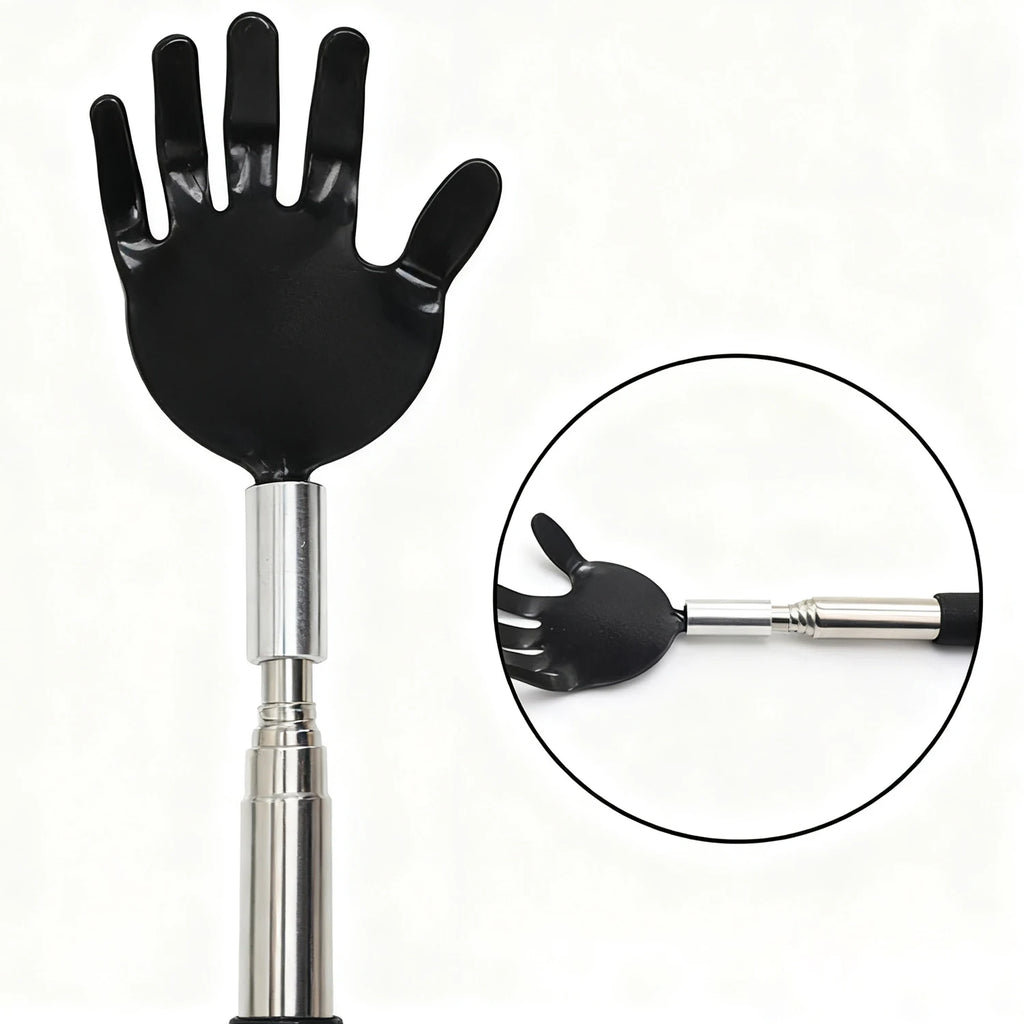 Telescopic Back Scratcher – Extendable Stainless Steel Tool Back Scratcher Tool PLUSH