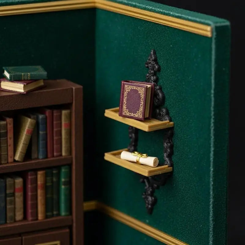 1:12 Dollhouse Wall Shelf with Flower Basket | Miniature Decor Dollhouse Accessory PLUSH
