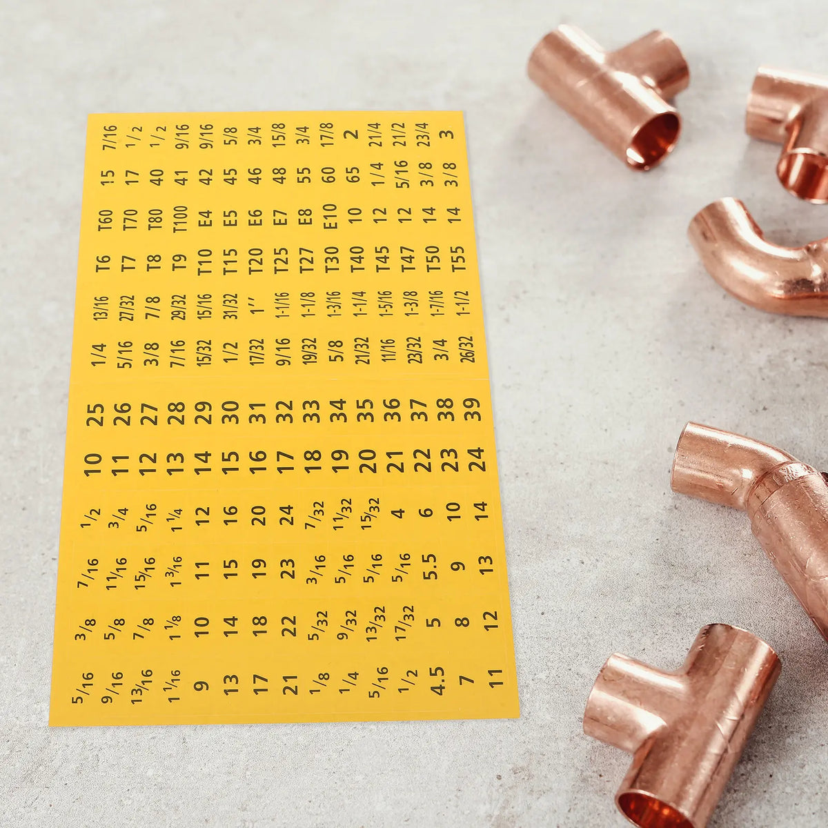 Color Coded Socket Wrench Size Stickers – 20 Sheets Tool Labels Tool Organization Labels PLUSH