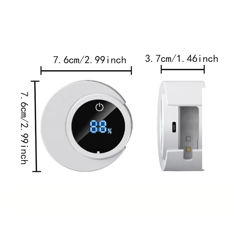 Wall Mounted Toothbrush Holder with UV Sterilizer – 2 Slots Toothbrush Holder PLUSH